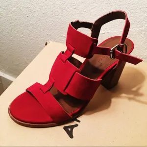🍒 Anthropologie NEW - Arricci HARMONI Red Heels