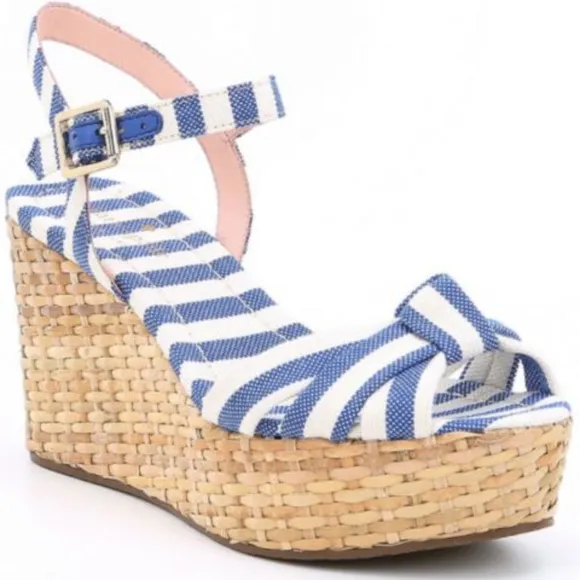 🆕 kate spade new york® Tilly Stripe Wedge Sandal