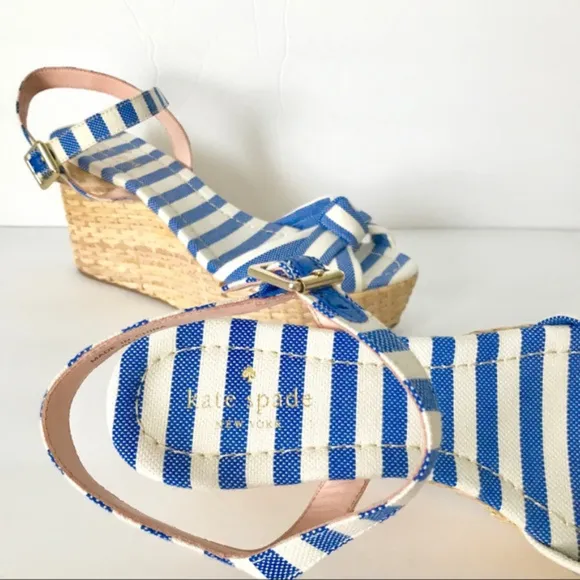 🆕 kate spade new york® Tilly Stripe Wedge Sandal