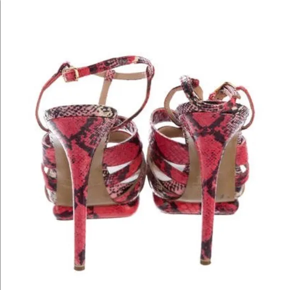 🌷🌷 Nicholas Kirkwood Snakeskin Platform Sandals ❤️❤️