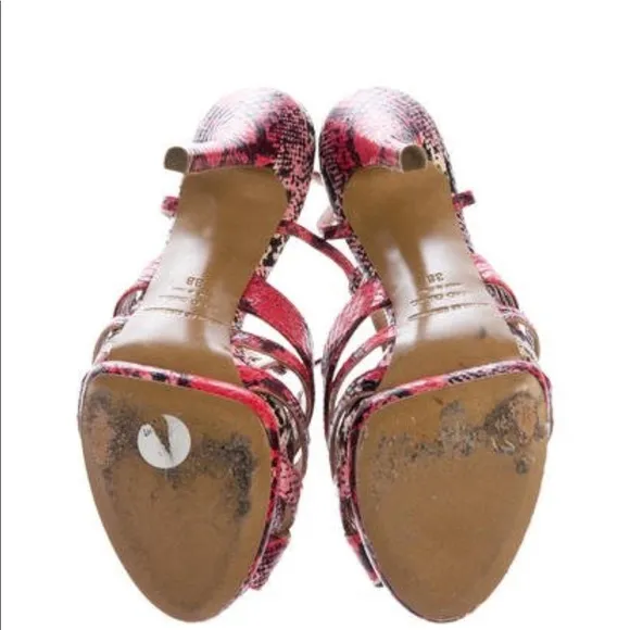 🌷🌷 Nicholas Kirkwood Snakeskin Platform Sandals ❤️❤️