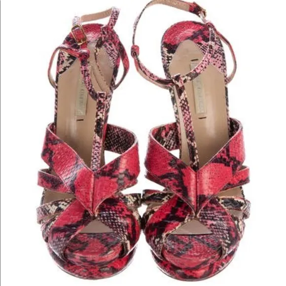 🌷🌷 Nicholas Kirkwood Snakeskin Platform Sandals ❤️❤️