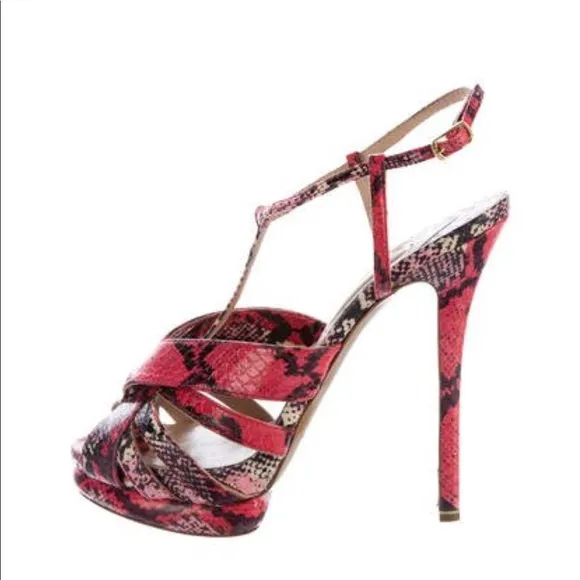 🌷🌷 Nicholas Kirkwood Snakeskin Platform Sandals ❤️❤️