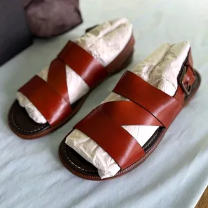 🥿 NWT Cole Haan Macao Strap Sandal – Men’s 9.5M – Bourbon 🥿