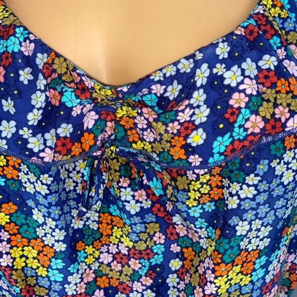 ❤️ Parker Rainbow Multicolor Silk Mini Dress Size XS