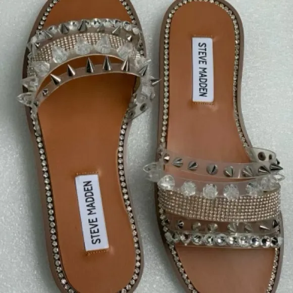 🆕 Steve Madden Size: 7.5 Color: Clear 😍
