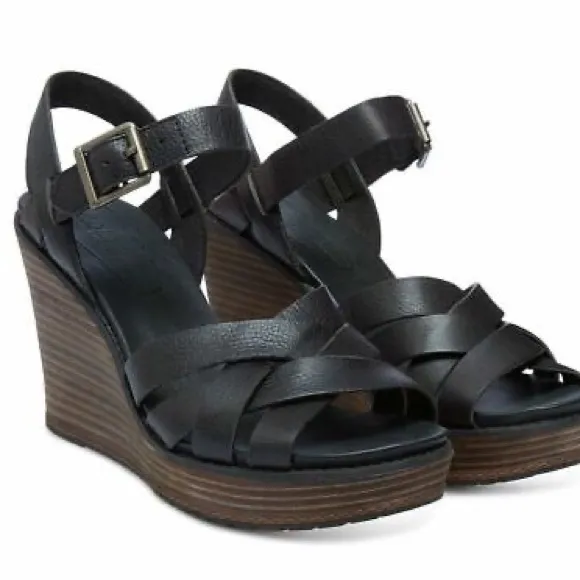 😎 Timberland leather wedge sandals