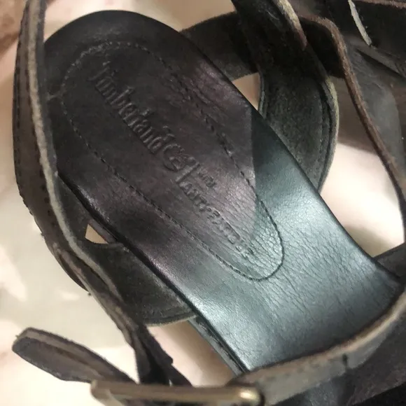😎 Timberland leather wedge sandals
