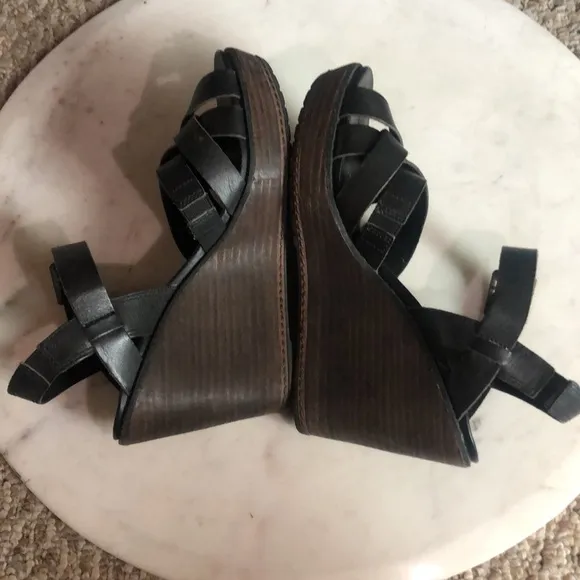 😎 Timberland leather wedge sandals