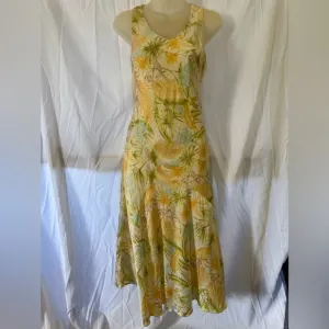 🌴 Tori Richard Tropical Print Dress – Size 4