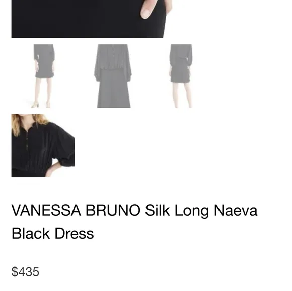 《 Vanessa Bruno 》NWT Naeva Noir Dress