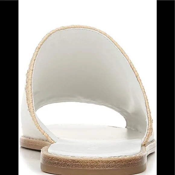- Vince slide soft top grain all leather open toe slip on lightweight sandals