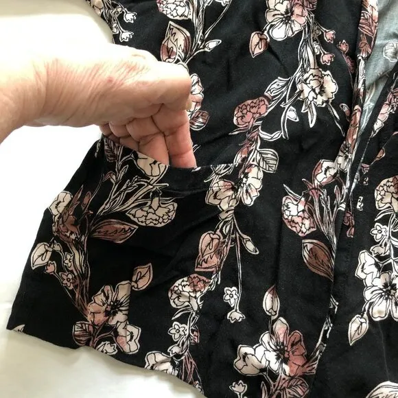 1. STATE Vineyard Floral Print Kimono S EUC