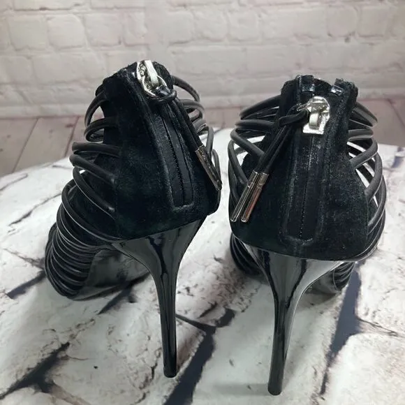 10 L.A.M.B. By Gwen Stefani Leather &amp; suede Gladiator sandals New