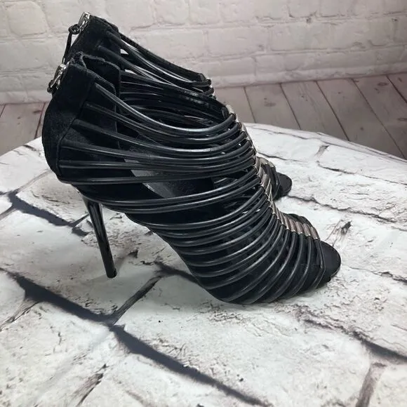 10 L.A.M.B. By Gwen Stefani Leather &amp; suede Gladiator sandals New