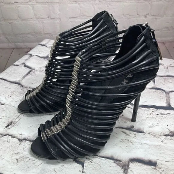 10 L.A.M.B. By Gwen Stefani Leather &amp; suede Gladiator sandals New