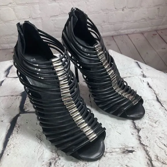 10 L.A.M.B. By Gwen Stefani Leather &amp; suede Gladiator sandals New