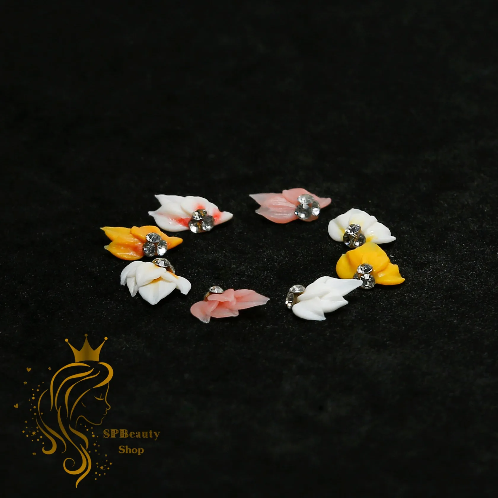 3D FLOWERS-acrylic flowers-3D nail art - nail charms - nail charms 3D - nail art- 3D acrylic flower