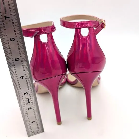 $475 Stuart Weitzman Nudistcurve 75 High Heel Sandals Women's Pink Size US5B