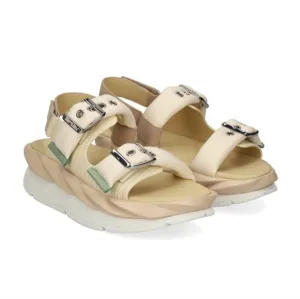 4CCCCEES WOMEN'S PLATFORM SANDALS CREAM - MELLOW VITA Size 40 Gently Used