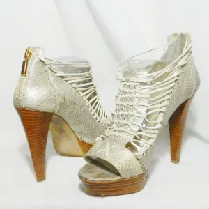 7 For All Mankind Lacy Platform Sandals Sz  8.5