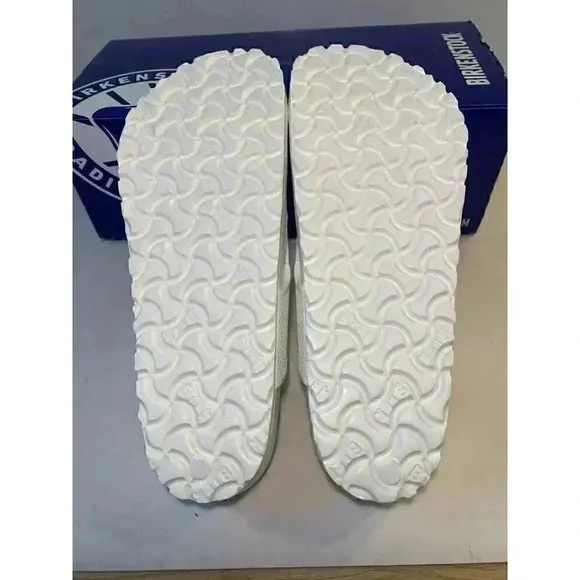 .810 Birkenstock White, Regular Fit, Sandals-EU-39 US-8 Womens