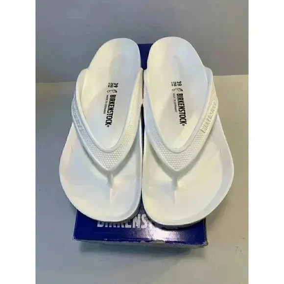.810 Birkenstock White, Regular Fit, Sandals-EU-39 US-8 Womens