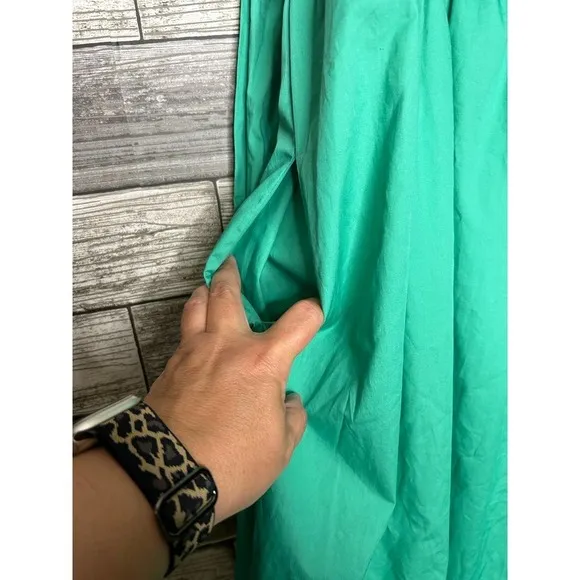 Adelyn Rae Soshani Poplin Tie Back Midi Dress Large NWT