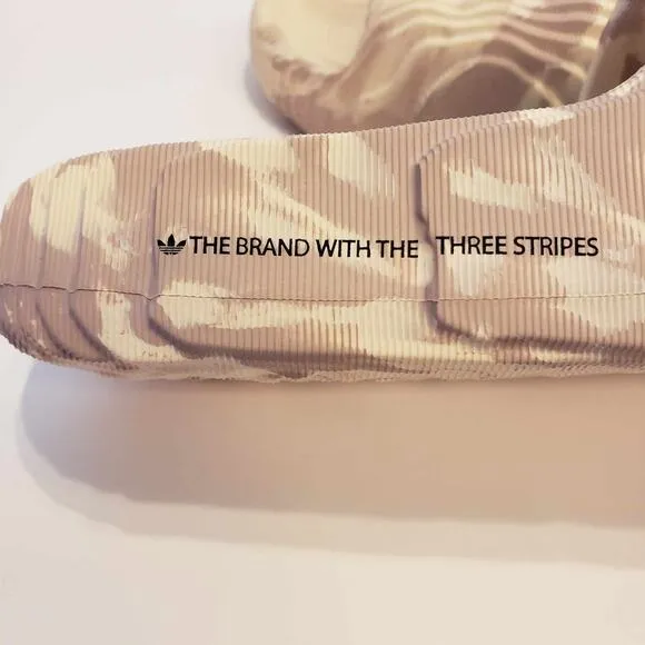 Adidas Adilette 22 Taupe Marbled Slide Sandals Men’s Size 9 NIB