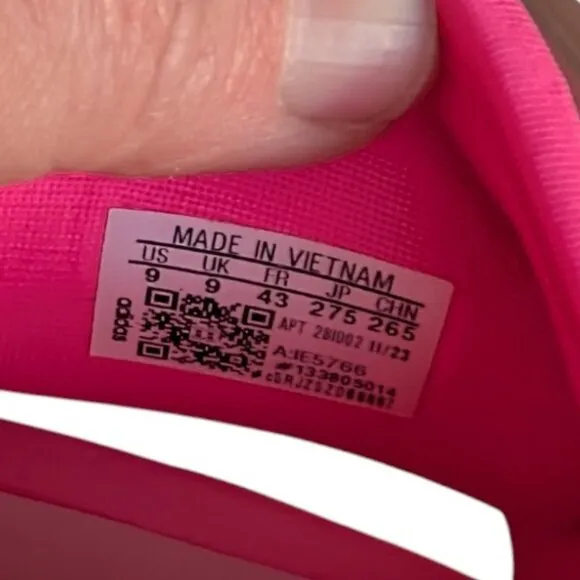 Adidas Adilette Pool Slides Hot Pink Slip On Inner Tube Tubing Flip Flops NWT