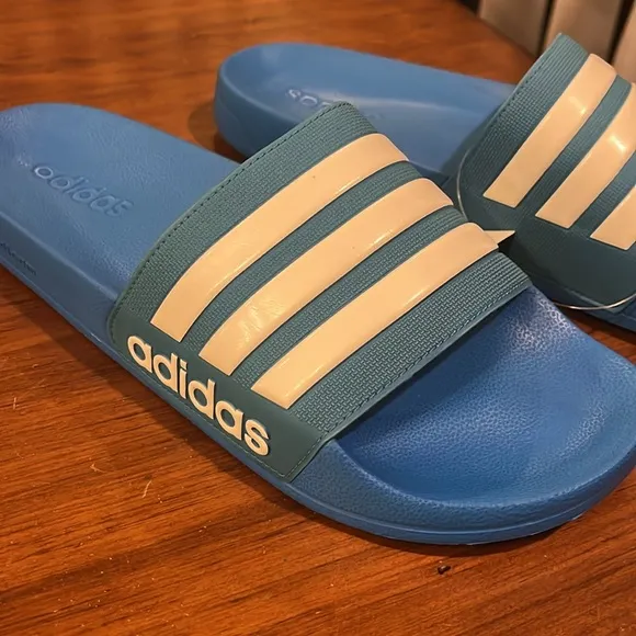 Adidas Adilette Shower Pool Slides Sandals Shoes new blue B42211 Men’s Size 9