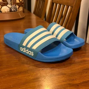 Adidas Adilette Shower Pool Slides Sandals Shoes new blue B42211 Men’s Size 9