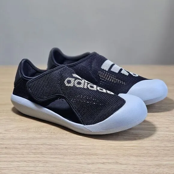 Adidas Altaventure Sport Swim Sandals Water Shoes Oreo Black Grey White 2Y New