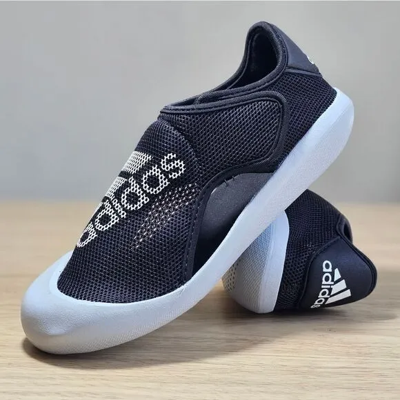 Adidas Altaventure Sport Swim Sandals Water Shoes Oreo Black Grey White 2Y New