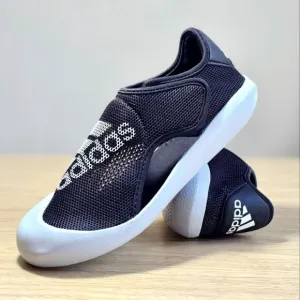 Adidas Altaventure Sport Swim Sandals Water Shoes Oreo Black Grey White 2Y New