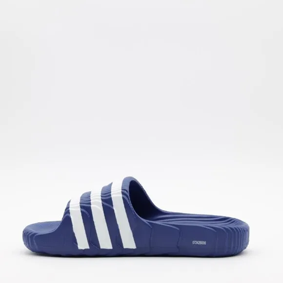 Adidas Originals Women's Cushioned Adilette 22 Sliders Sandals Blue/White Size 7