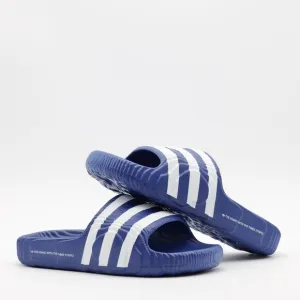 Adidas Originals Women's Cushioned Adilette 22 Sliders Sandals Blue/White Size 7