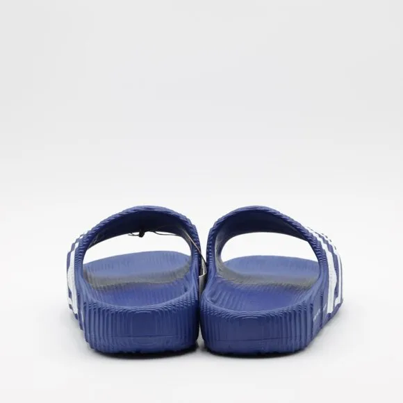 Adidas Originals Women's Cushioned Adilette 22 Sliders Sandals Blue/White Size 7