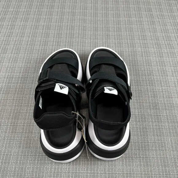 Adidas Sport Sandals Womens size 9 Mehana Platform Black White Lightweight New