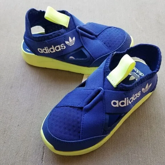 ADIDAS 360 Little Boys Sandals Blue/Neon Size 12.5