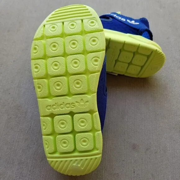 ADIDAS 360 Little Boys Sandals Blue/Neon Size 12.5
