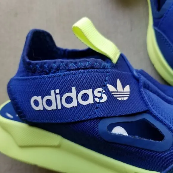 ADIDAS 360 Little Boys Sandals Blue/Neon Size 12.5