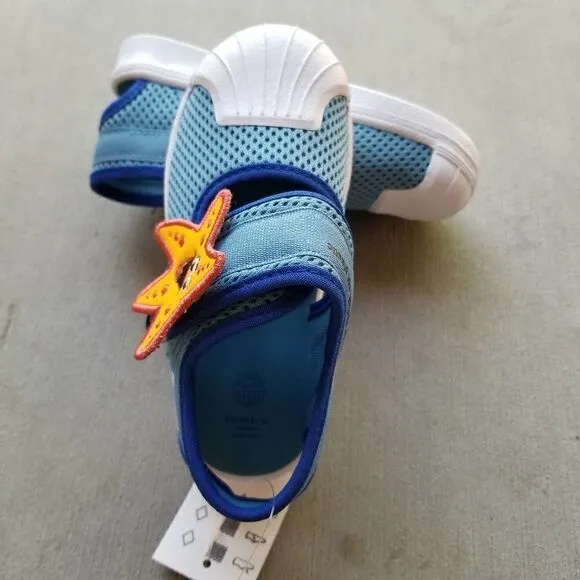 ADIDAS Superstar 360 Primeblue Starfish Toddler Girl Sandal Blue Size 8.5