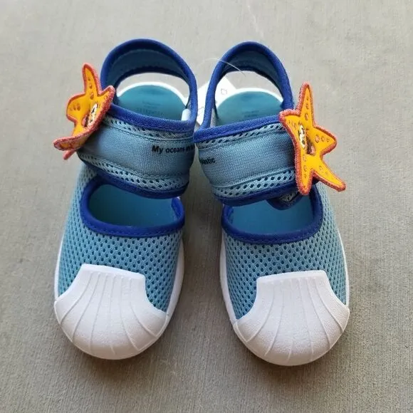 ADIDAS Superstar 360 Primeblue Starfish Toddler Girl Sandal Blue Size 8.5