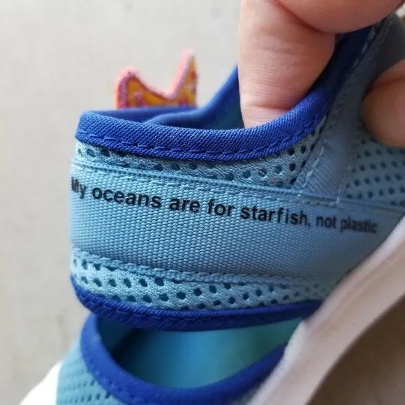ADIDAS Superstar 360 Primeblue Starfish Toddler Girl Sandal Blue Size 8.5
