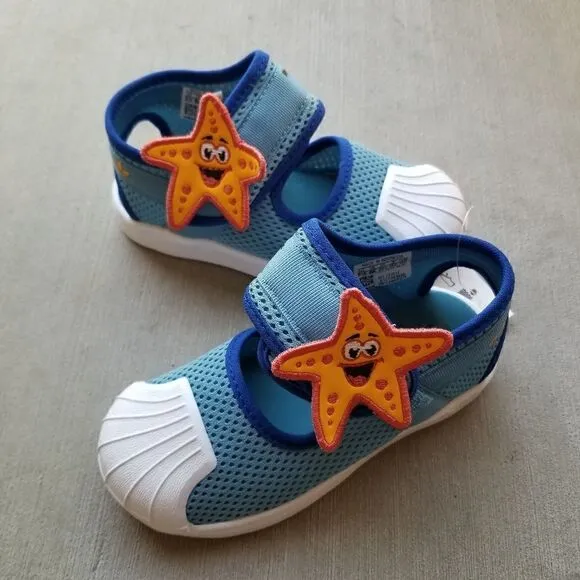 ADIDAS Superstar 360 Primeblue Starfish Toddler Girl Sandal Blue Size 8.5