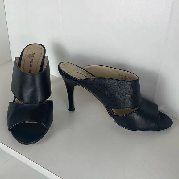 Adrienne Vittadini Gunn Mule Sandals Black 7.5