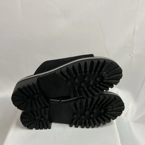 Aerosoles Aware Lotta Sport Platform Lug Sandals Black Size 10 Like New