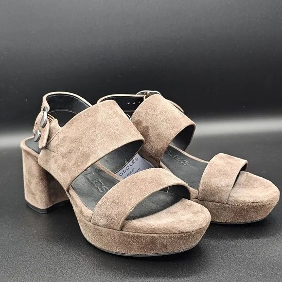 Aerosoles Camera Clay ComboLeather Platform Sandals