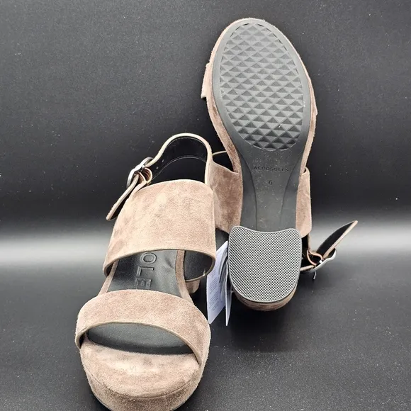 Aerosoles Camera Clay ComboLeather Platform Sandals